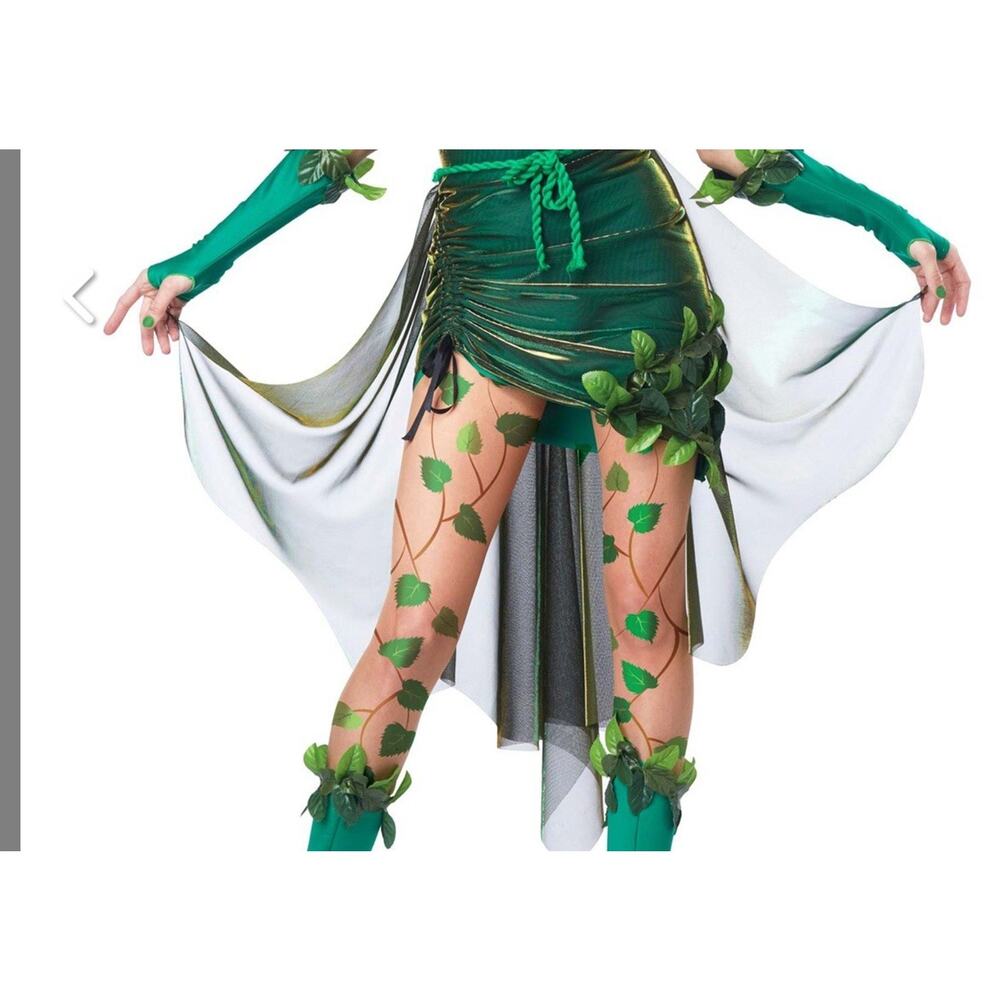 Lethal Beauty Poison Ivy Belt Accessory Fairy Cape Wrap Shimmer Finger Loop